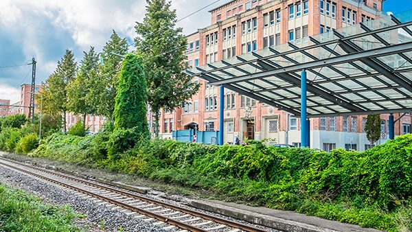 Salamander-Areal, Kornwestheim, Haltestelle S-Bahn
